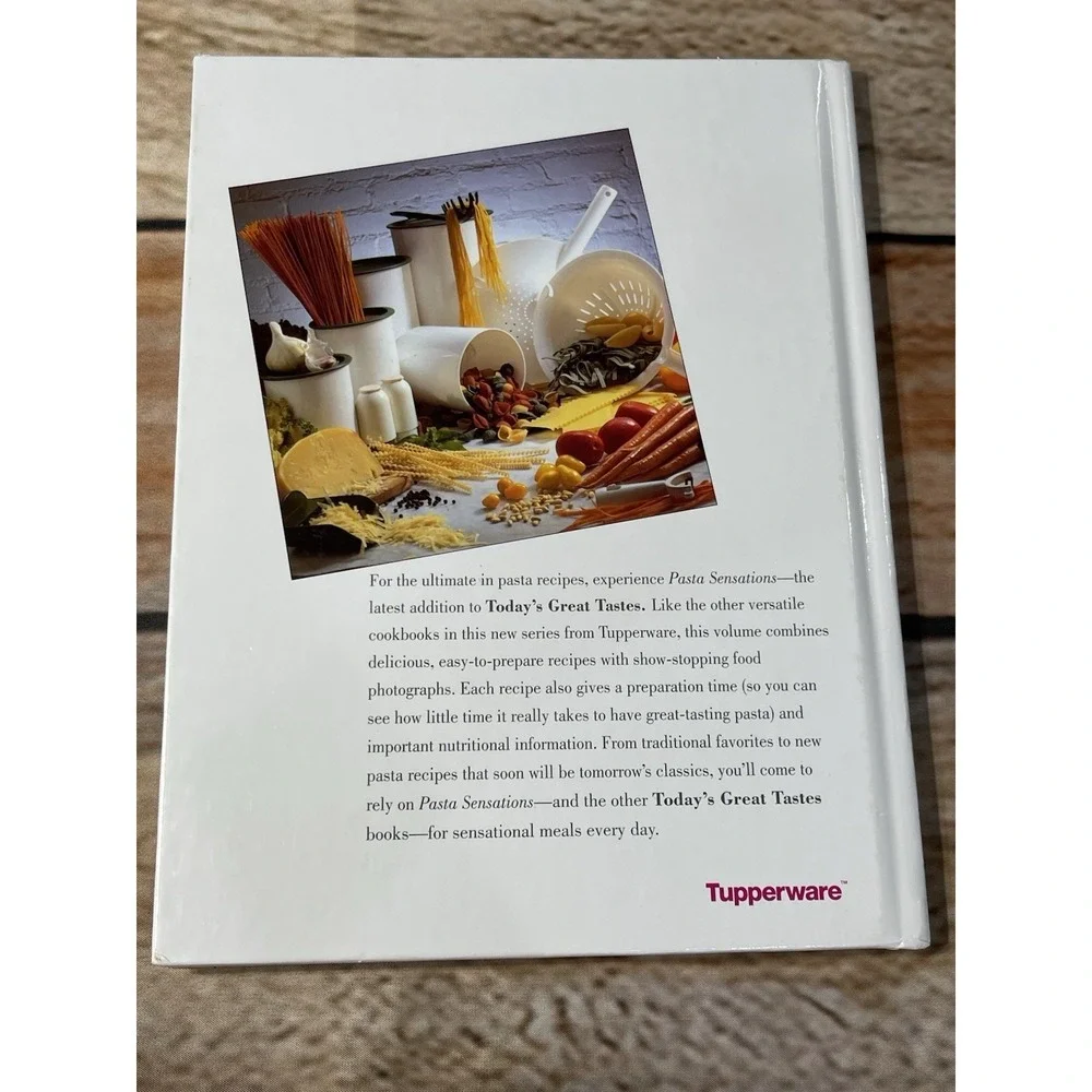 Vintage 1994 Tupperware‎ Pasta Sensations Cookbook